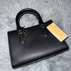 Michael Kors Black Saffiano Leather Satchel